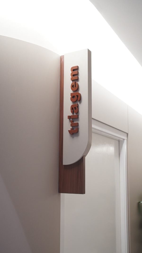 Entrada da sala de triagem